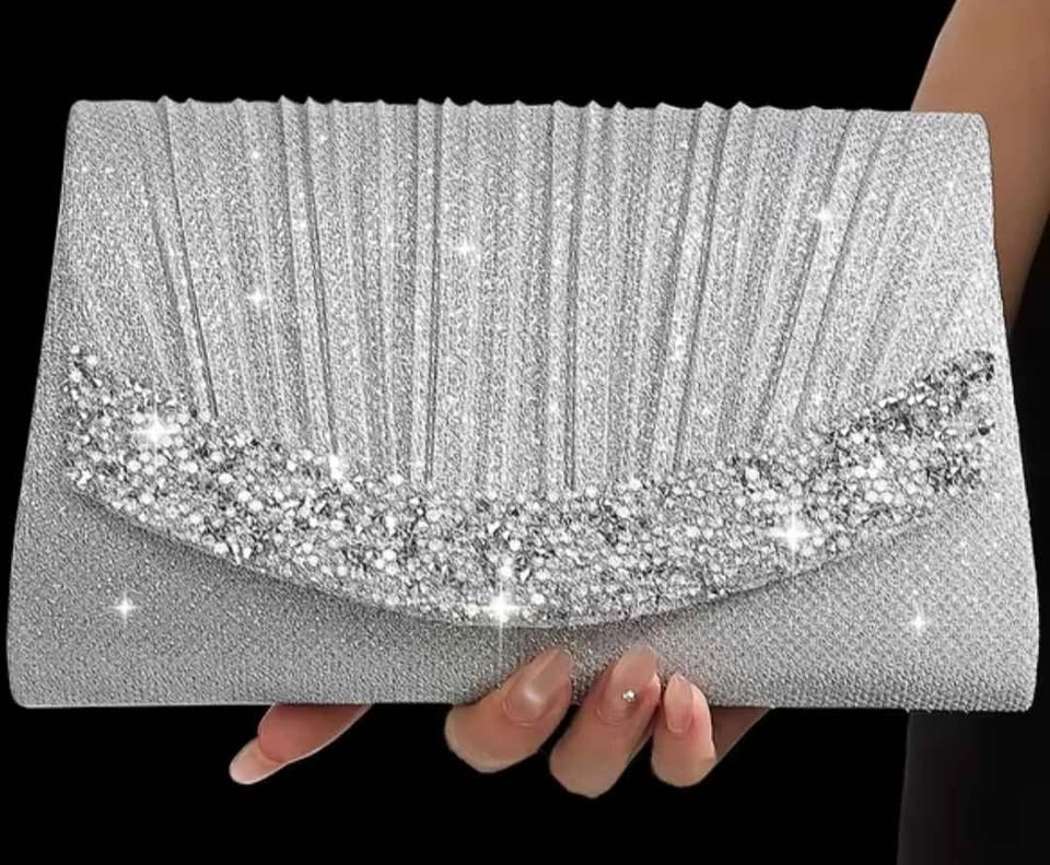 5-Piece Women’s Rhinestone Clutch & Jewelry Set - photo 4