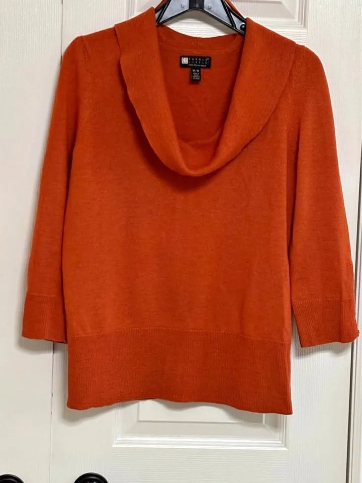 Orange Sweater
