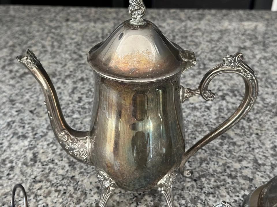 Vintage Silver-Plated Tea and Coffee Service Set with Turkish Ce - photo 2