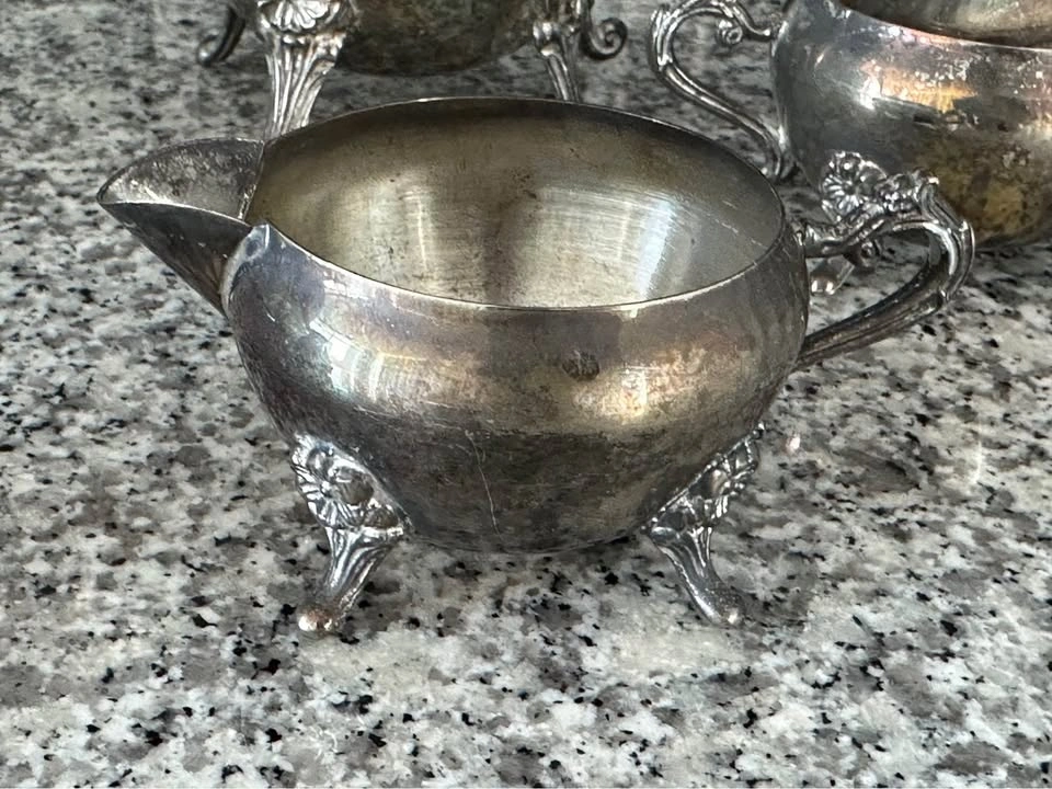 Vintage Silver-Plated Tea and Coffee Service Set with Turkish Ce - photo 4