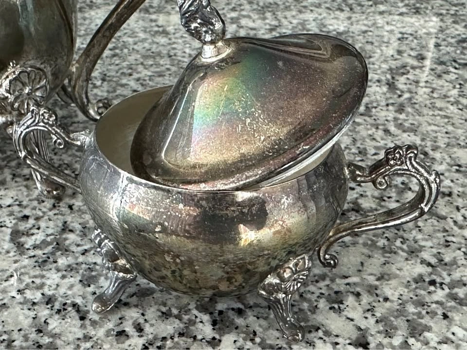 Vintage Silver-Plated Tea and Coffee Service Set with Turkish Ce - photo 5