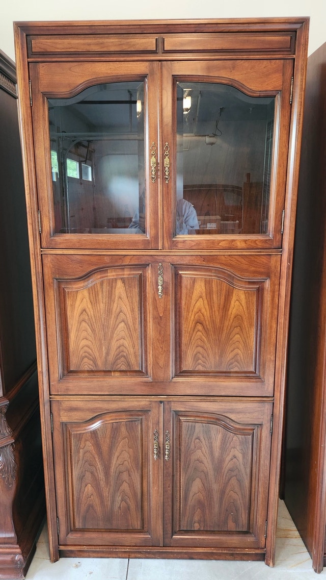 Vintage Solid Wood Bar Cabinet