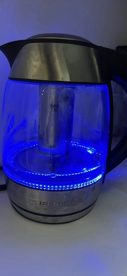 Chefman Glass Electric Kettle with Tea Infuser - photo 2