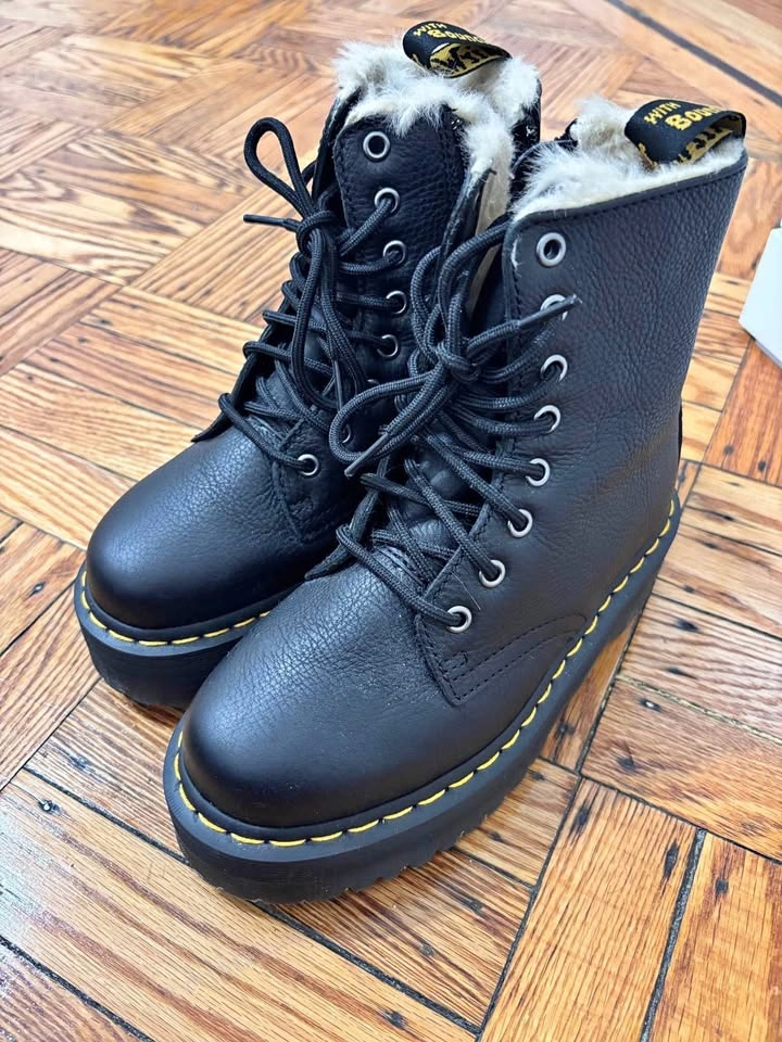 Dr. Martens Black Leather Boots - US Women's Size 5