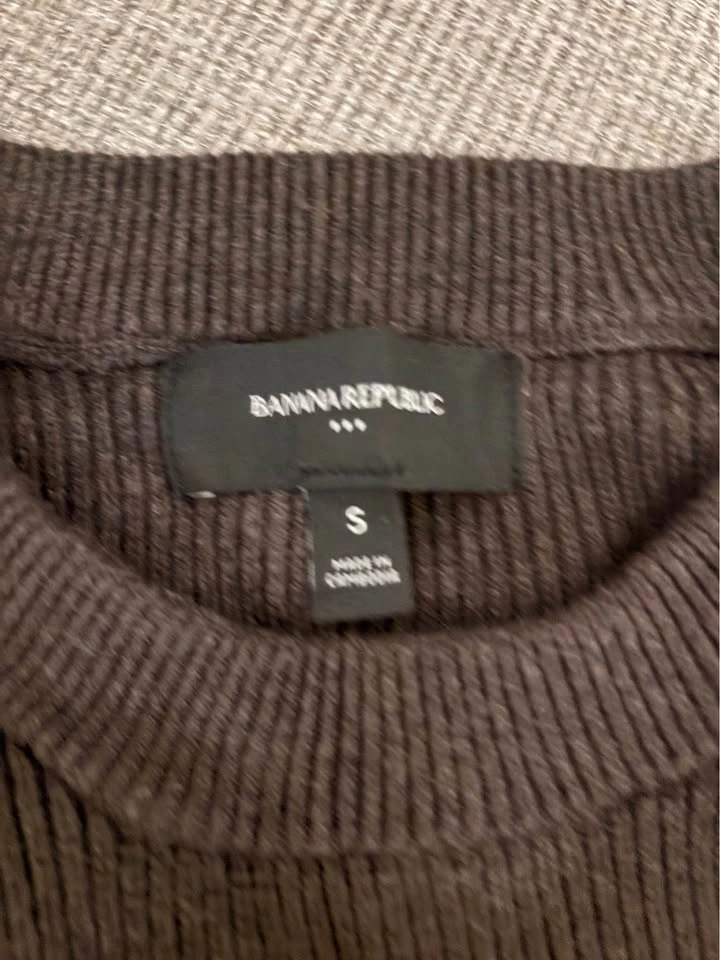 Banana Republic Ribbed Crewneck Sweater Brown - photo 2
