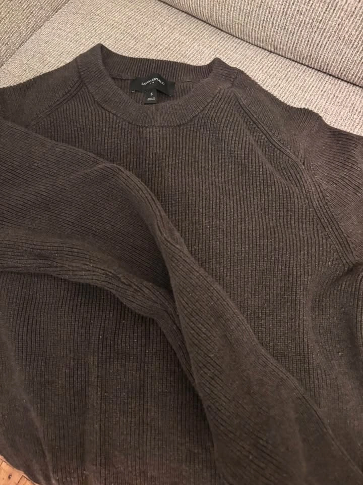 Banana Republic Ribbed Crewneck Sweater Brown - photo 3
