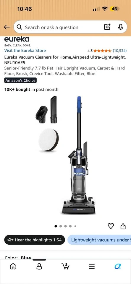 Eureka Airspeed Upright Vacuum Cleaner - photo 4