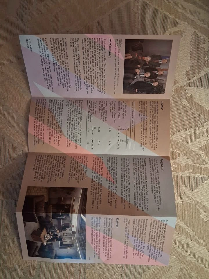 Vintage 1988 Mississauga Hydro Customer Annual Report Booklet - photo 2