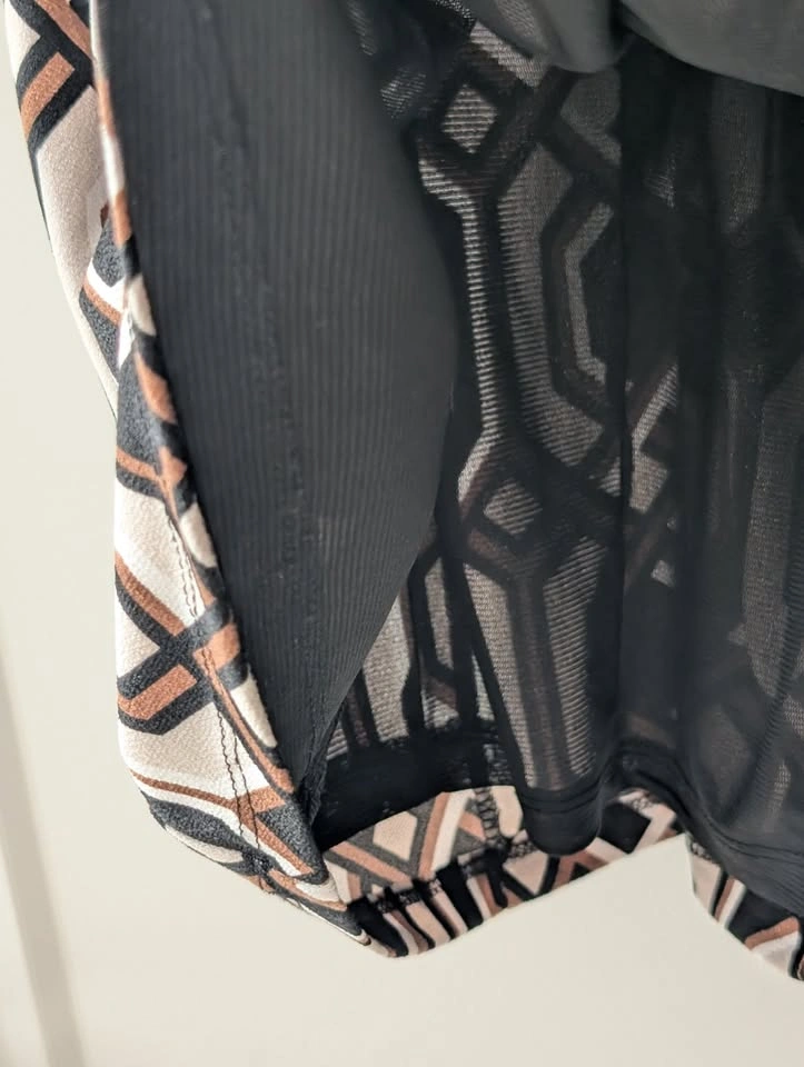 INC International Concepts Petite Small Mock Neck Geometric Dres - photo 3