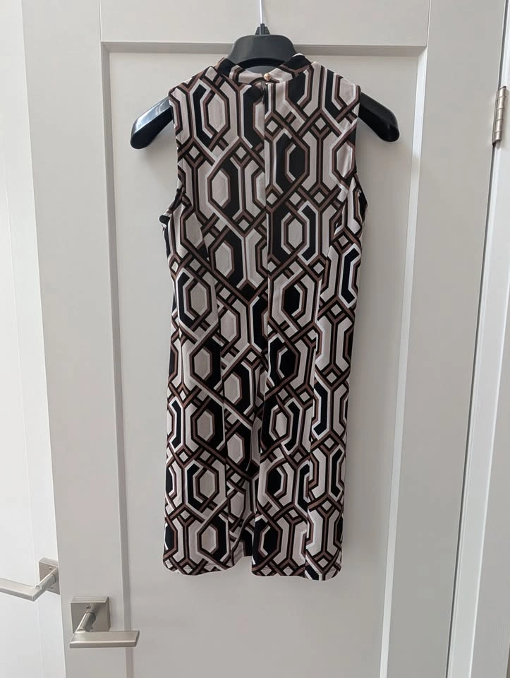 INC International Concepts Petite Small Mock Neck Geometric Dres - photo 4