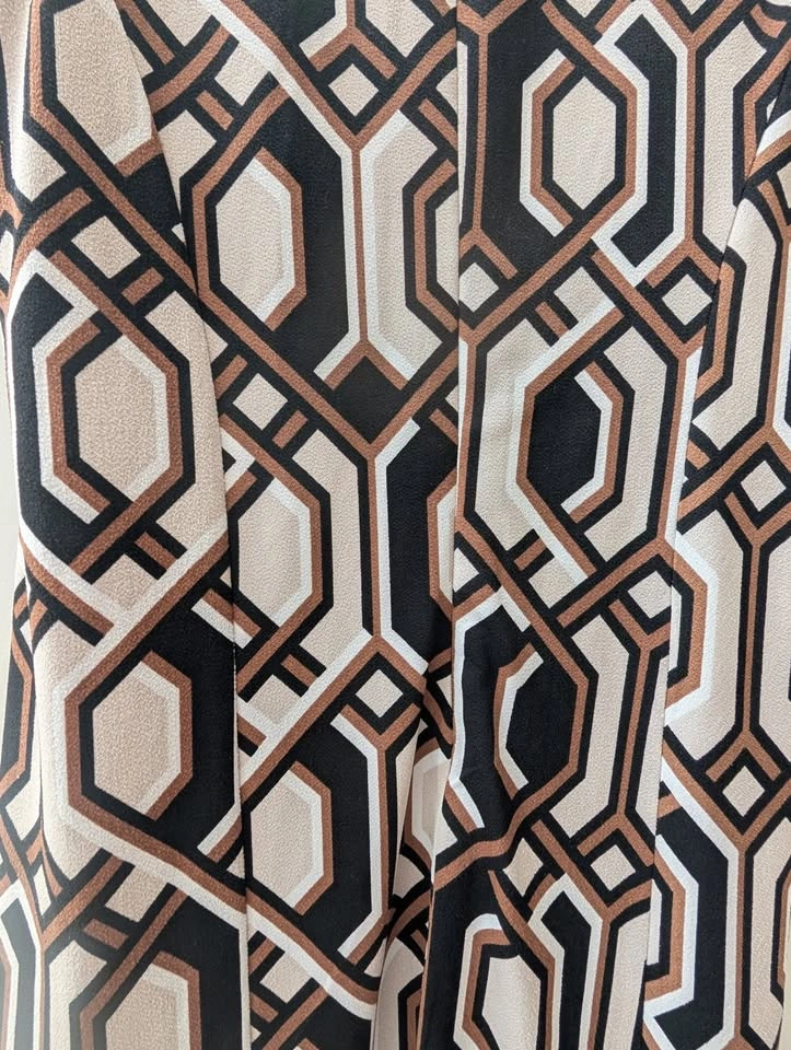 INC International Concepts Petite Small Mock Neck Geometric Dres - photo 5