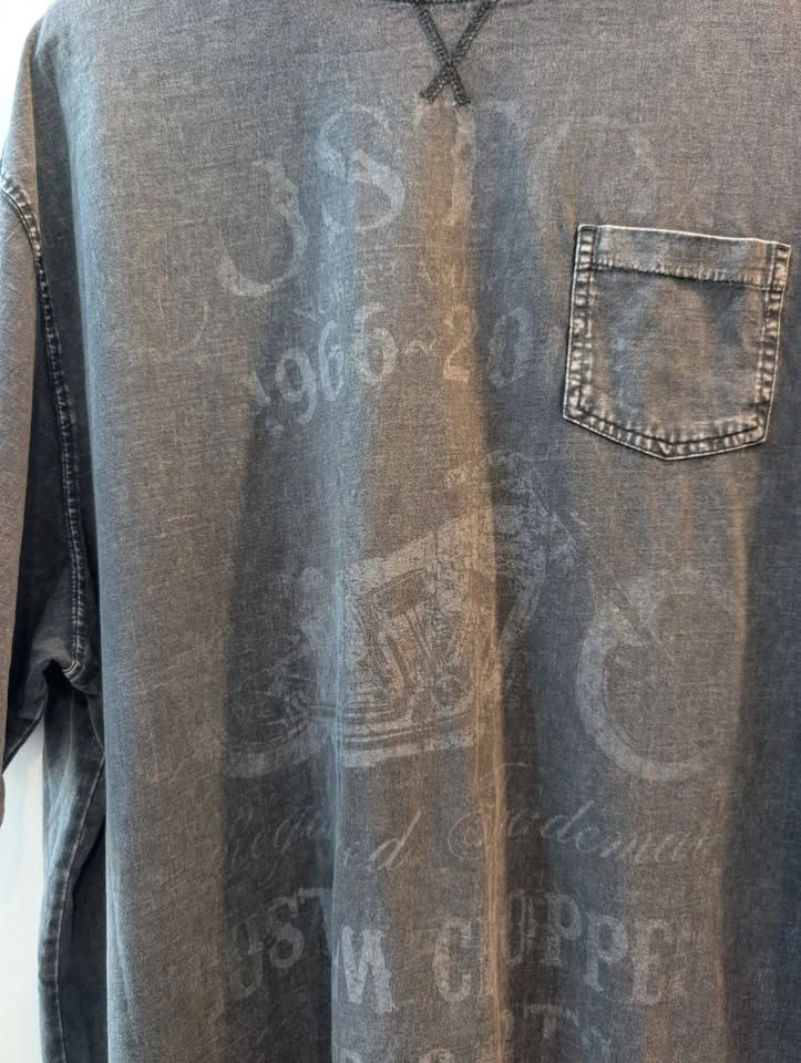 Retreat Los Angeles Mineral Wash Custom Chopper Graphic Pocket T - photo 2
