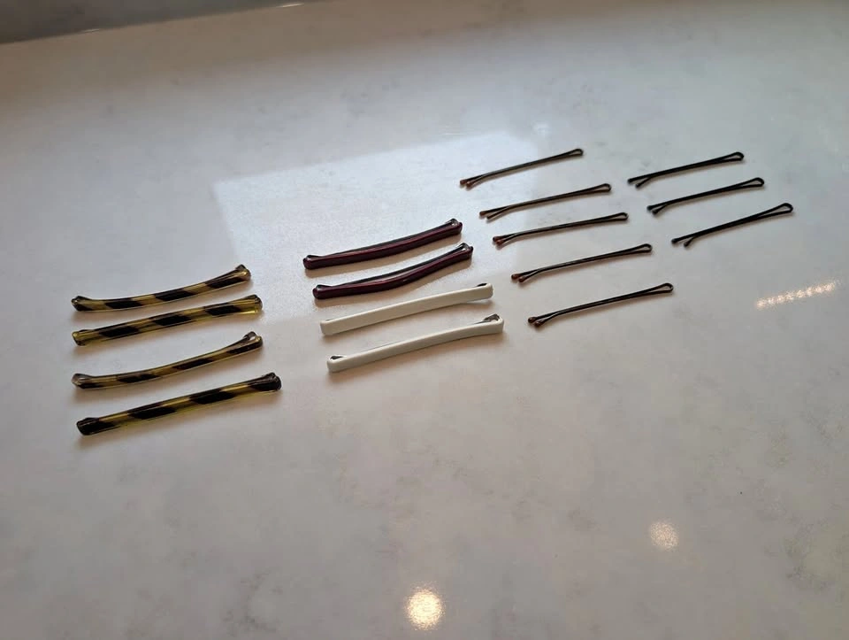 PREMIUM VINTAGE Goody Stainless Steel Contour Clips Set
