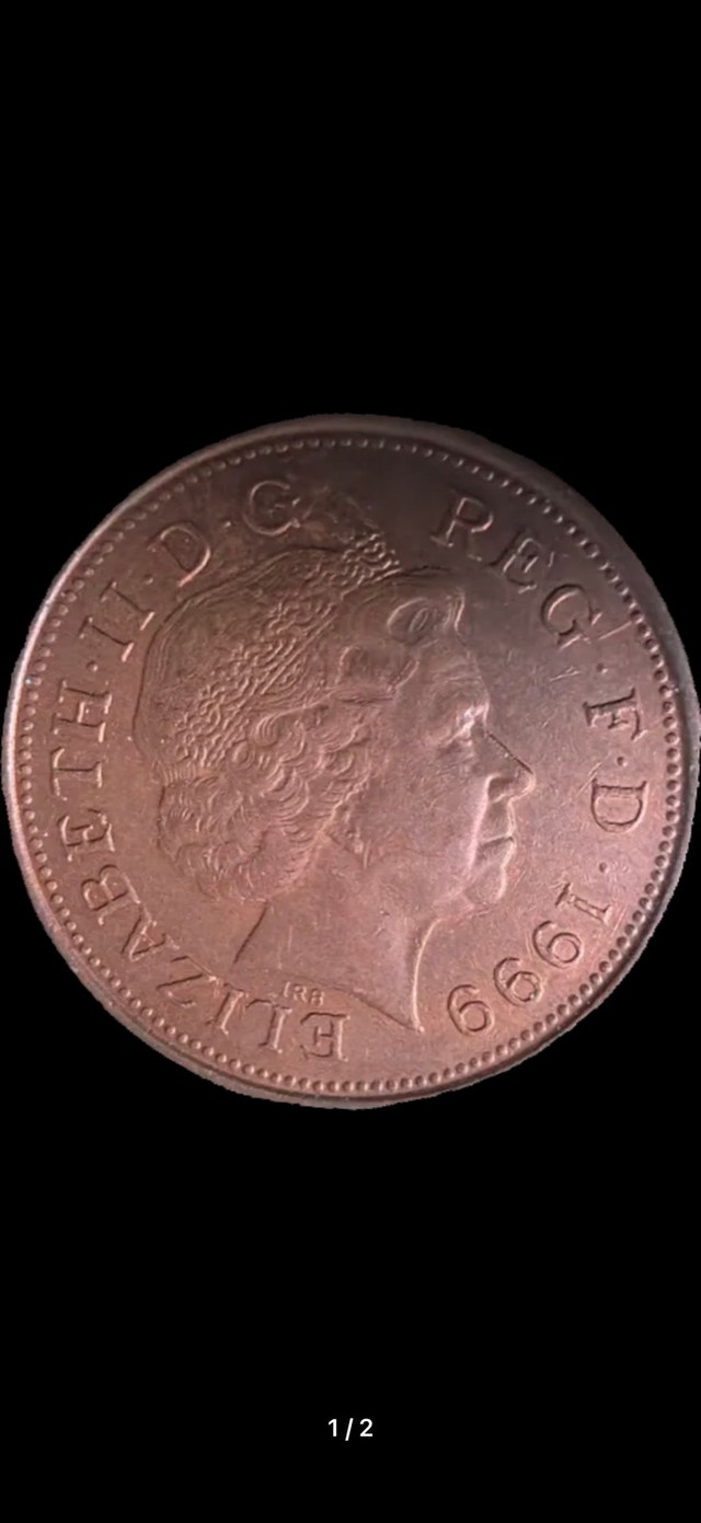 1999 United Kingdom Two Pence Coin
