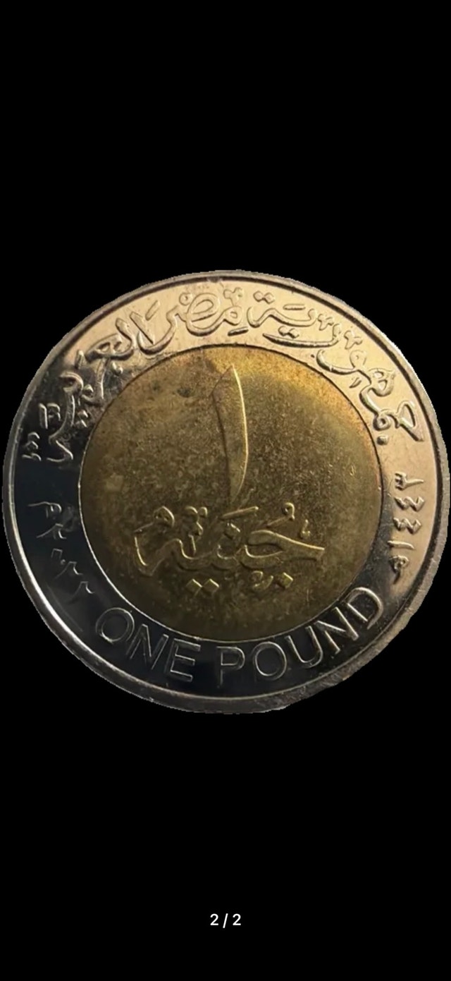 Egyptian One Pound Coin
