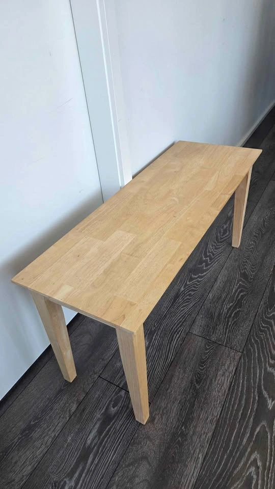 Solid Wood Bench – Natural Wood Unfinished - photo 3