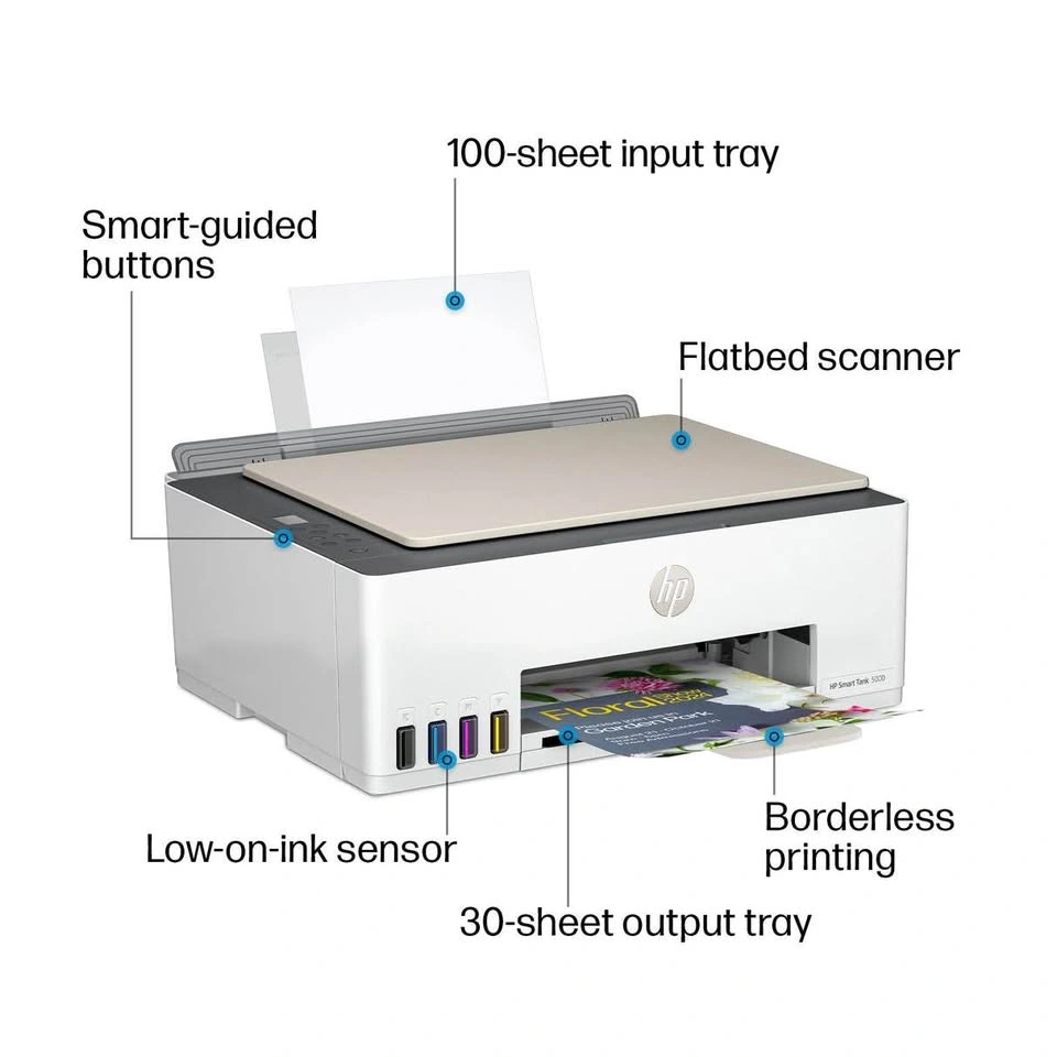 HP Smart Tank 5000 All-in-One Wireless Color Inkjet Printer - photo 2