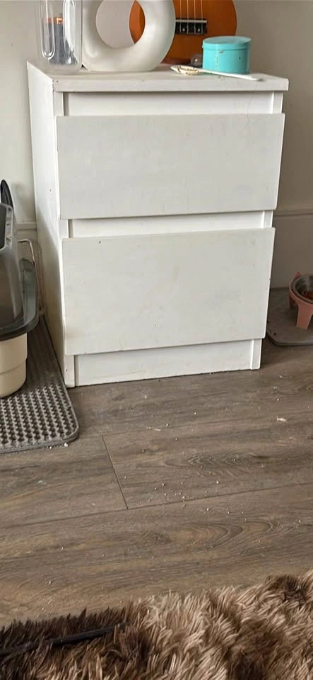 IKEA 2-Drawer Nightstand – White | Moving Sale