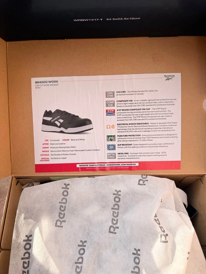 Reebok CSA (Brand New Safety Shoes, Size 12)