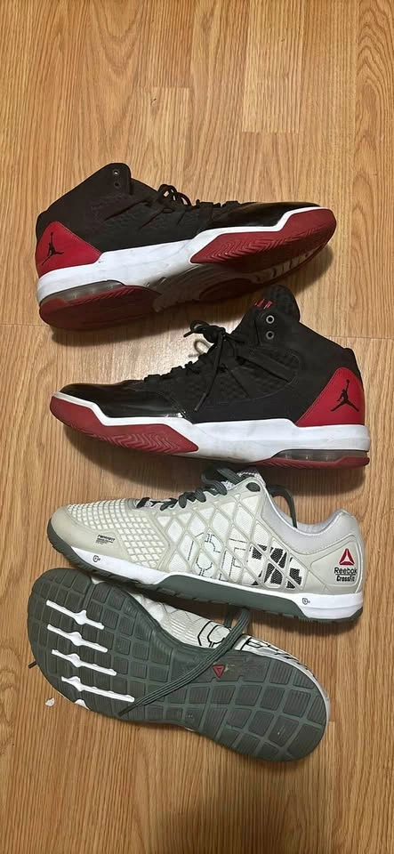 2 Pairs of Men's Athletic Shoes Size 12 US