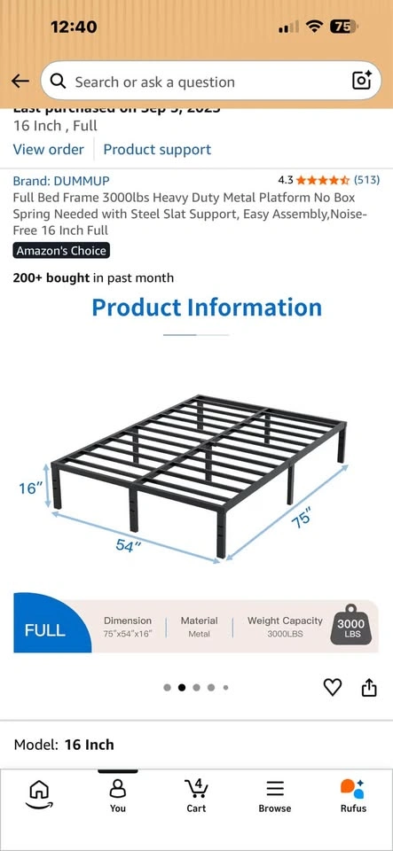 Mattress and bed frame - photo 2