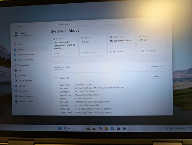 Lenovo X1 Yoga Gen 6 11th gen i7/16GB/512GB/Touchscreen - photo 4