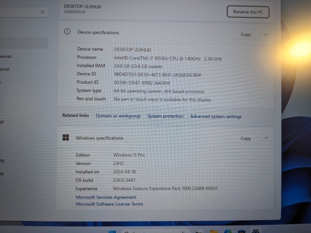 T15 Lenovo i7-10610u/24gb RAM/512GB/nVidia/Touch - photo 2