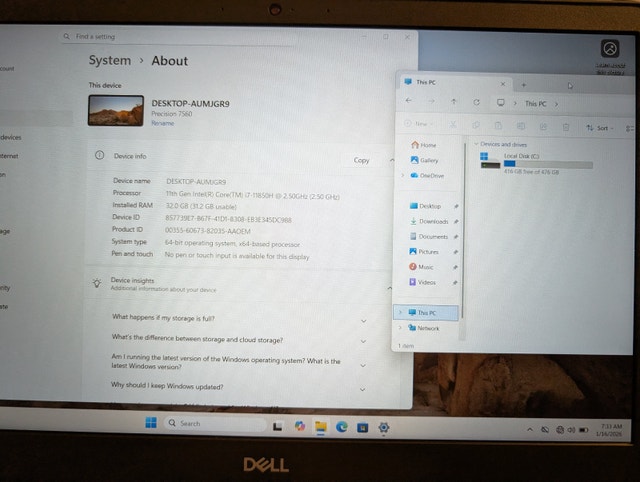 Dell Precision 7560 Workstation i5/i7 16GB RAM 512GB SSD - photo 3