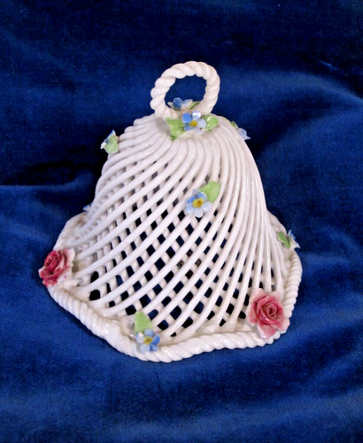 Denton of England Bone China Lattice Bell Colorful Sculpted Flow - photo 2