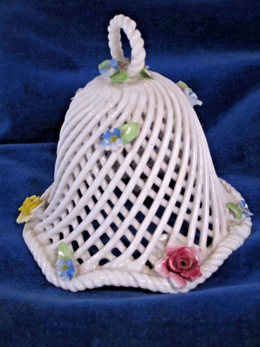 Denton of England Bone China Lattice Bell Colorful Sculpted Flow - photo 3