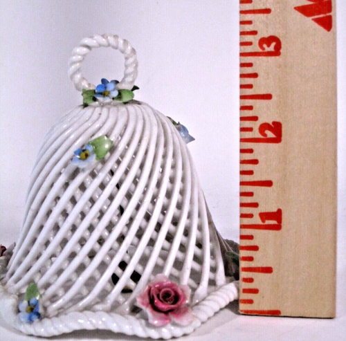 Denton of England Bone China Lattice Bell Colorful Sculpted Flow - photo 5