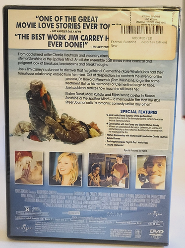 Jim Carrey Eternal Sunshine of the Spotless Mind (DVD, 2004) - photo 2