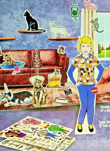 Crazy Cat Lady Cat Lovers 110 Cling Stickers Set - photo 2