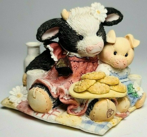 Vintage 1993 Enesco MARY'S MOO MOOS "Cookies are for Sharing"