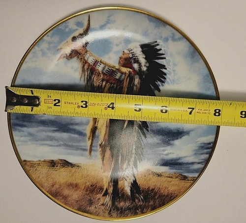 Prayer to The Great Spirit Franklin Mint 8" Collector Plate - photo 3