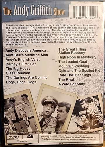 The Andy Griffith Show: 16 Episodes (DVD, 2010) New Sealed - photo 2