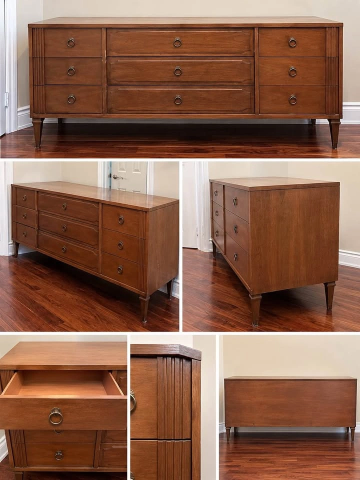 Vintage Solid Wood Dresser - photo 2