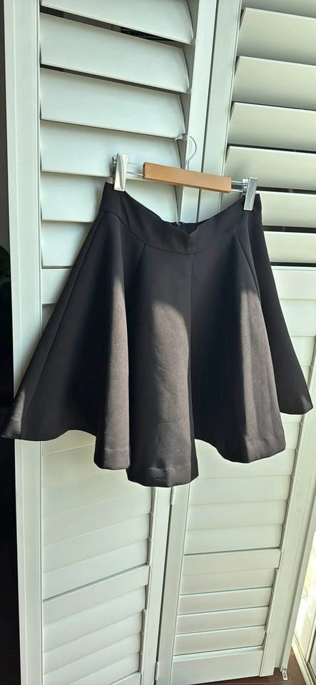 AQ/AQ Designer Black Skater Skirt