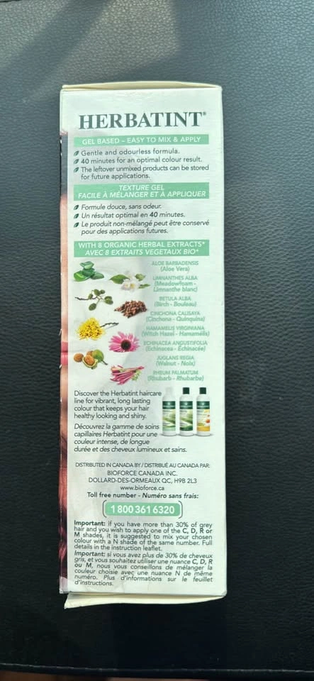 Herbatint Permanent Haircolour Gel - FF1 Henna Red (New) - photo 3