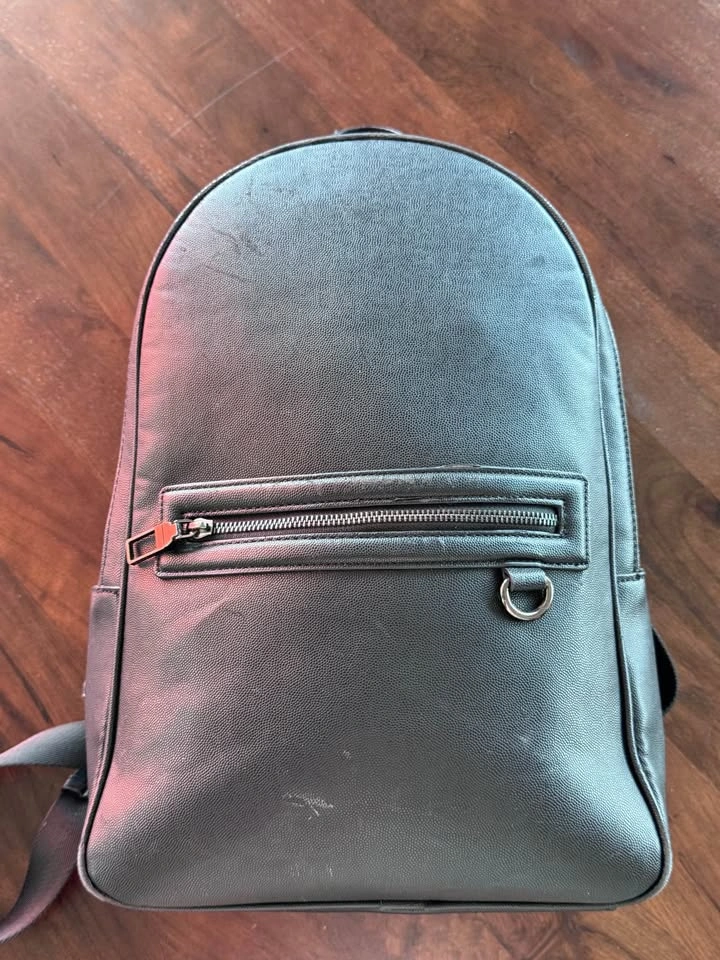 Zara Black Leather Backpack - photo 4