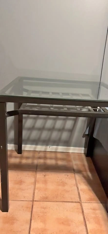 Glass Top Table- price negotiable