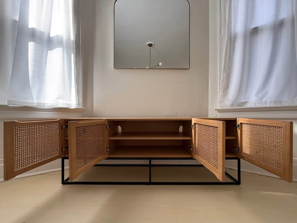 Rattan Oak Sideboard - photo 3