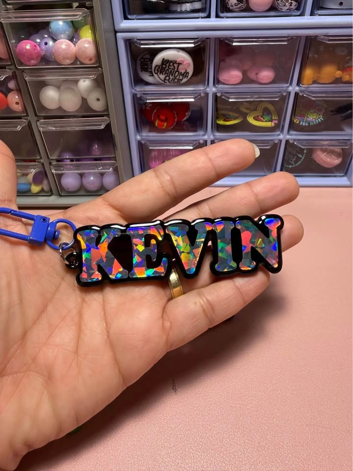 Personalized Acrylic Name Backpack Tags - photo 2