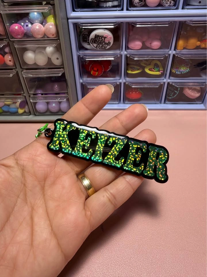 Personalized Acrylic Name Backpack Tags - photo 3