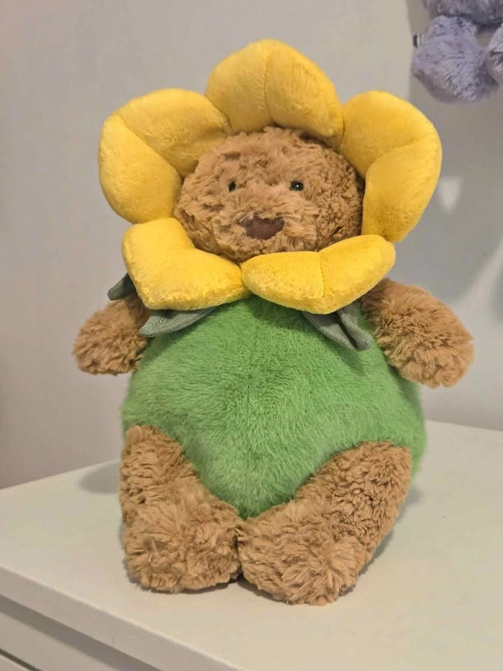 Jellycat Bartholomew Bear Daffodil Outfit – Medium
