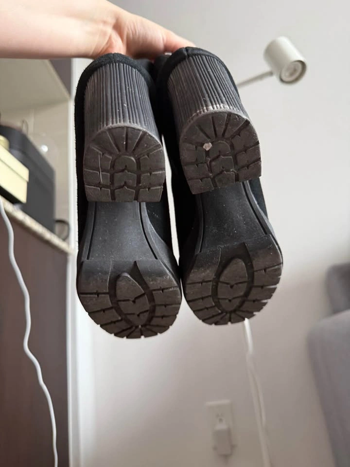 Artica Black Suede Platform Ankle Boots - photo 5