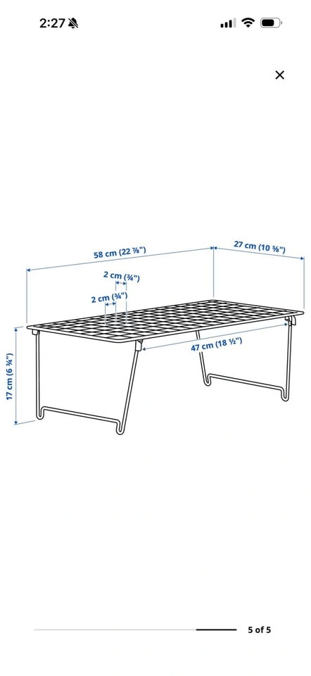 IKEA GREJIG Stackable Shoe Racks Shelf - photo 3
