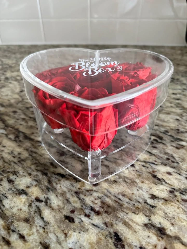 The Little Bloom Box Heart Preserved Forever Roses - photo 2