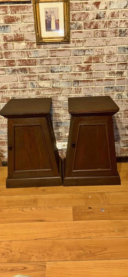 Two Very Unique Pyramid Cabinets
