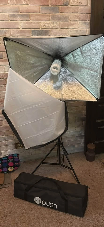 Double set of adjustable light stands - photo 2